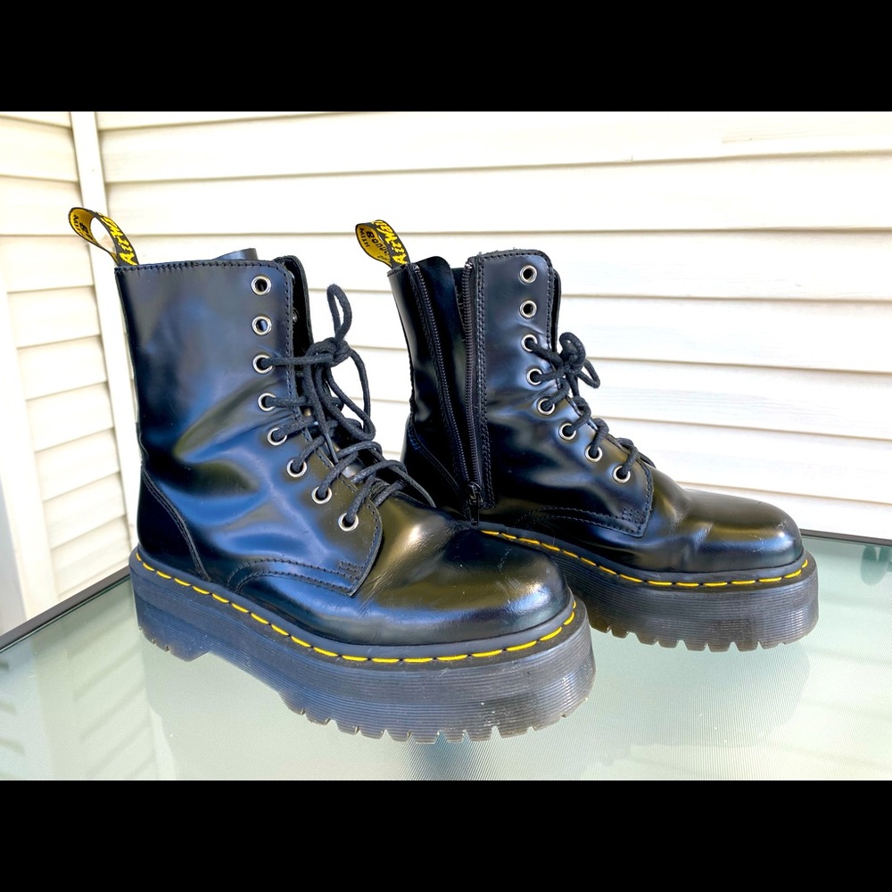 Dr Martens Black Jadon Platform Combat Boots